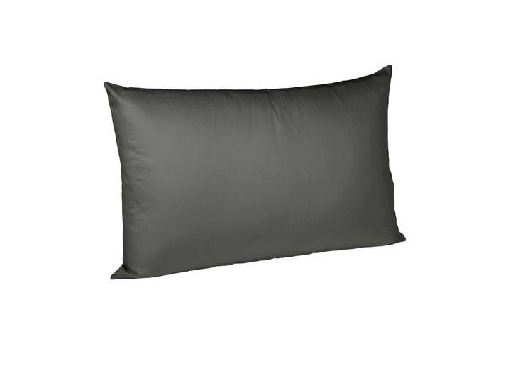 Fleuresse Polsterbezug Royal Uni, Anthrazit, Uni, 70x90 cmes Vertrauen - Oeko-Tex®, atmungsaktiv, hautfreundlich, saugfähig, Heimtextilien, Bezüge, Polsterbezüge
