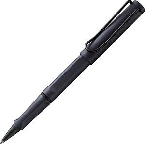 LAMY safari Tintenroller steel black, Schreibfarbe: blau, 1 St.