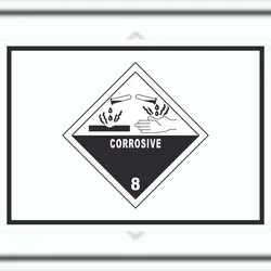 HB-Druck Schild Ätzende Stoffe Symbol Corrosive A1 (594x841mm)