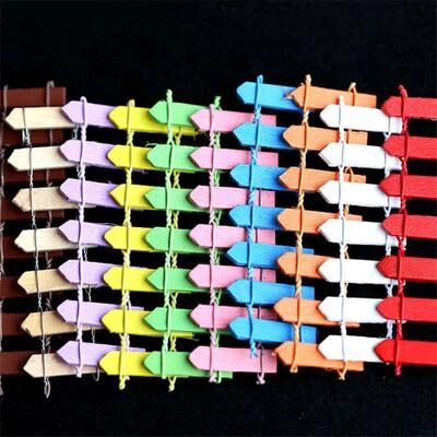 Inspire Select Miniature Fairy Garden Lighthouse & Bridge Resin Ornament DIY Landscape Decor Accessories 5 Pcs Fence A