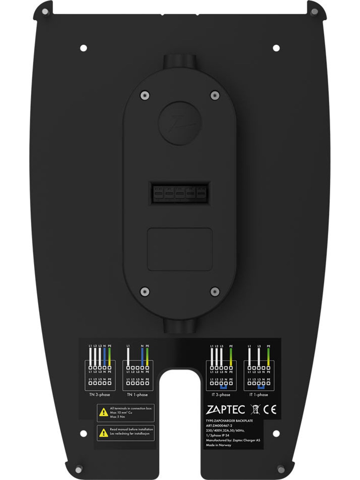Zaptec Pro Backplate