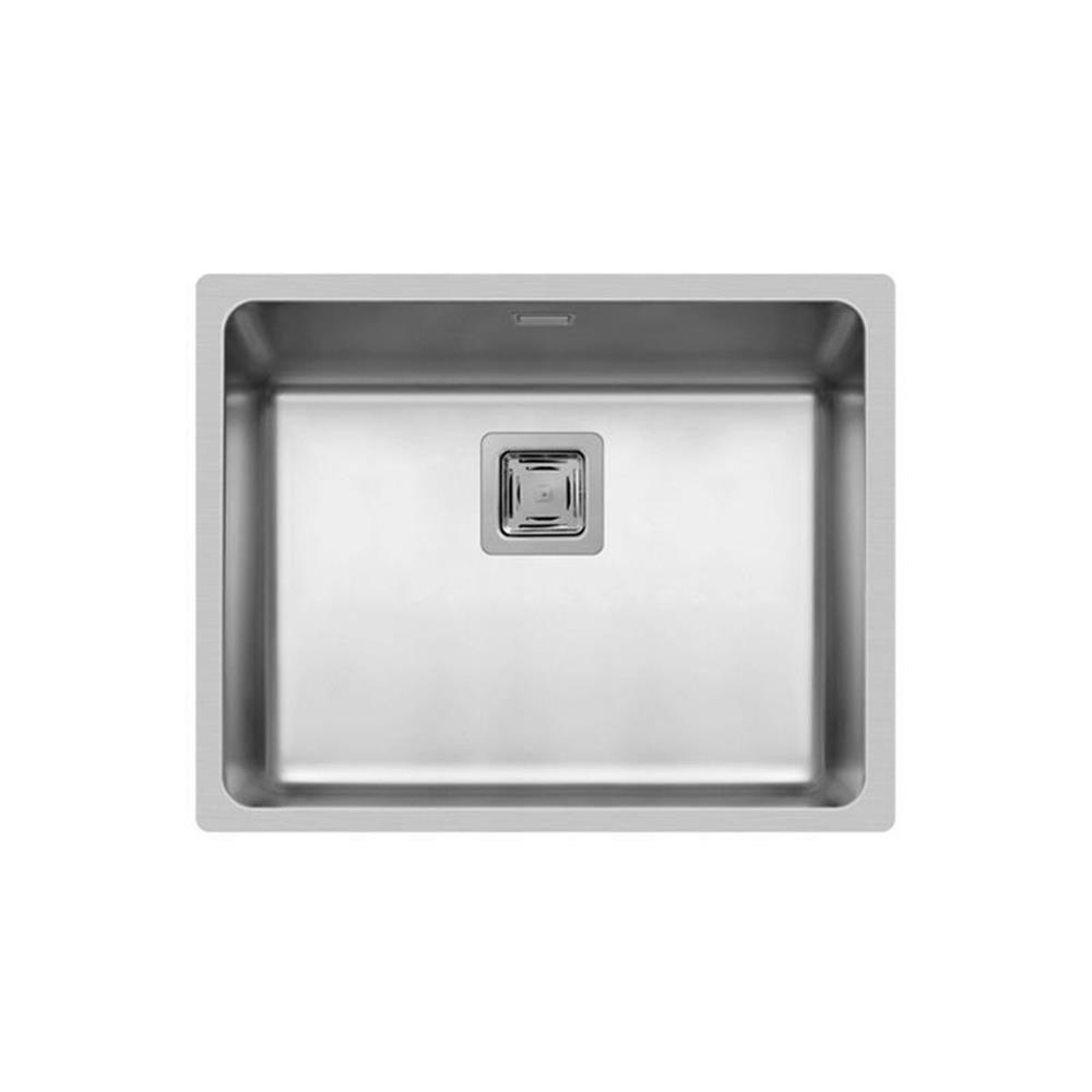 PYRAMIS Spüle LUME (50x40) 1B aus Edelstahl poliert für Unterbaumontage / Unterbauspüle / Edelstahlspüle