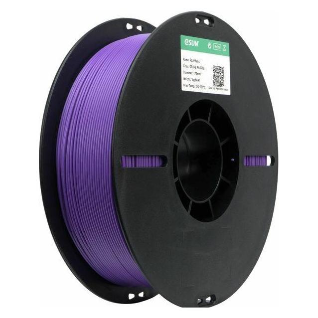 eSUN PLA Basic Traubenviolett Filament 1.75mm 1Kg (PLA, 1000 g, 1.75 mm) (PLA-BASIC175O-GZ1Y1)