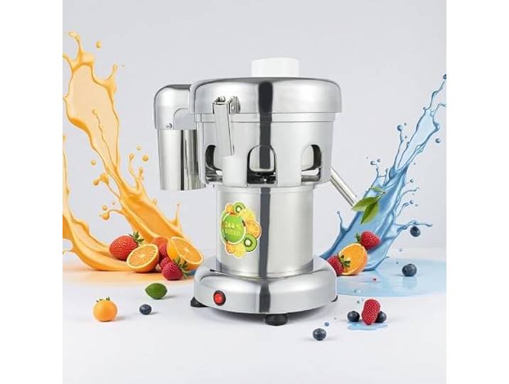 WEIMILOR Maschine zur Safttrennung, 370 W elektrische Saftpresse aus Edelstahl, kommerzielle elektrische Frucht- und Gemüsepresse, 80–100 kg/h elektrische Saftpressen