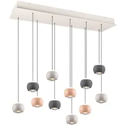Musterring Leuchten LED-Pendelleuchte Cannon Metall MultiColor Grey