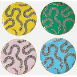 Teller Eden 4er-Set Mehrfarbig