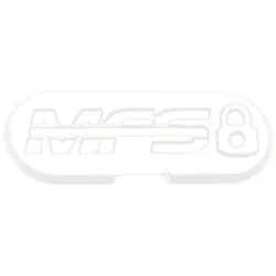 Scubapro - Modulares Flossensystem - Lock-Plate Set - Farbe: Weiß