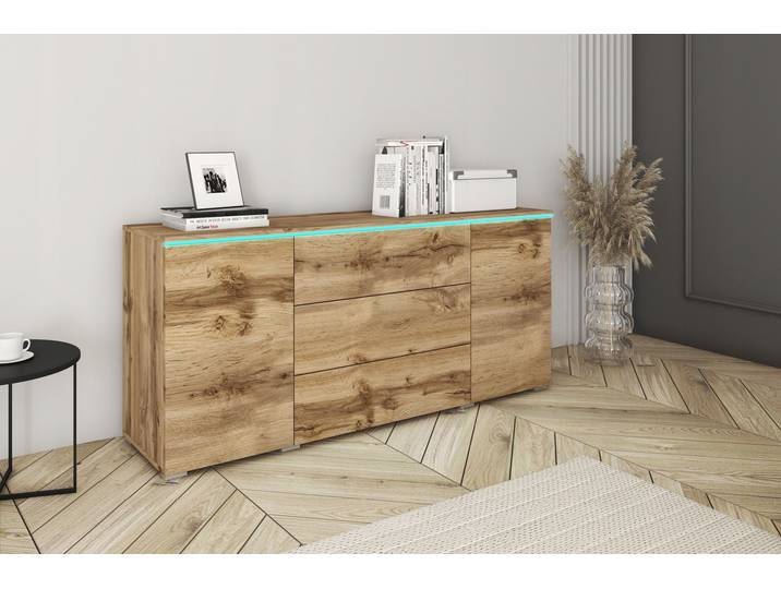 Commode combinée HERMINA 150 – chêne wotan