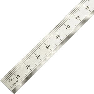 Rumold Stahlmaßstab 323715, 450mm, starr, Edelstahl