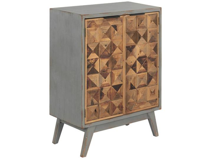 Livetastic Kommode, Grau, Naturfarben, Holz, Tanne,Tanne, massiv, 64.5x86x33.5 cm, Kleinmöbel, Kommoden, Kommoden