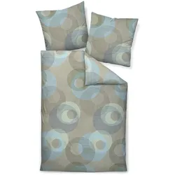 Janine Design Bettwäsche Davos 135 x 200 cm Biber Salbei