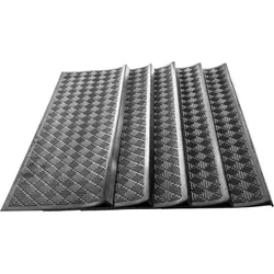 Stufenmatten AMALIA 5er-Set Außenbereiche Treppenmatten Antirutschmatte 25x107 cm