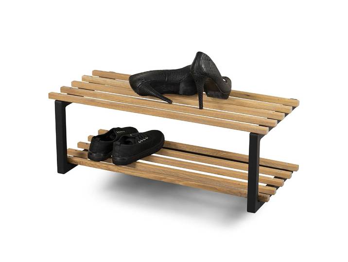 Étagère à chaussures Rizzoli 71cm Noir/Noir