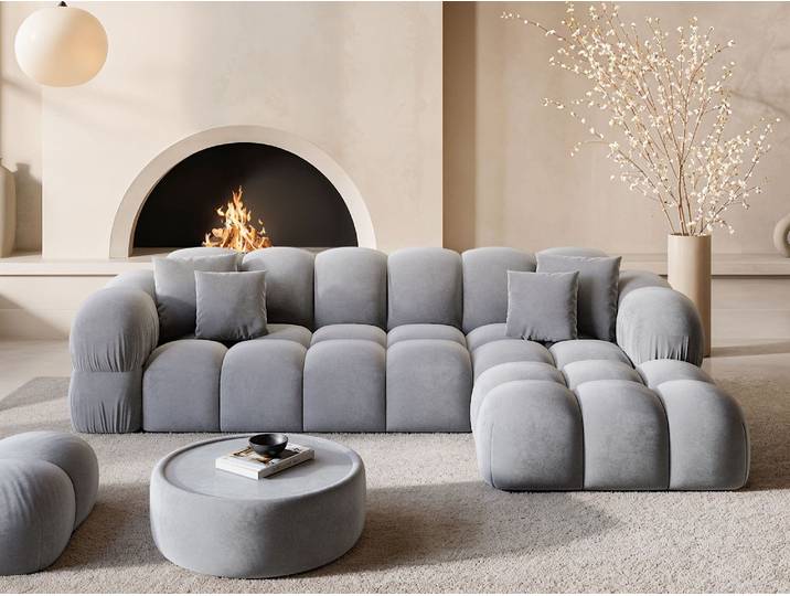 Stoff Ecksofa Monteverde L-Form