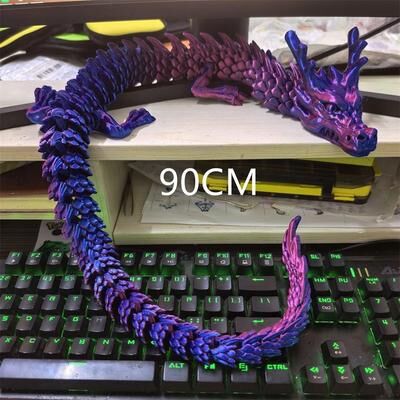 Uplift Picks Articulated 3D Printed Dragon Ornament For Flexible Fantasy Display And Decor 06
