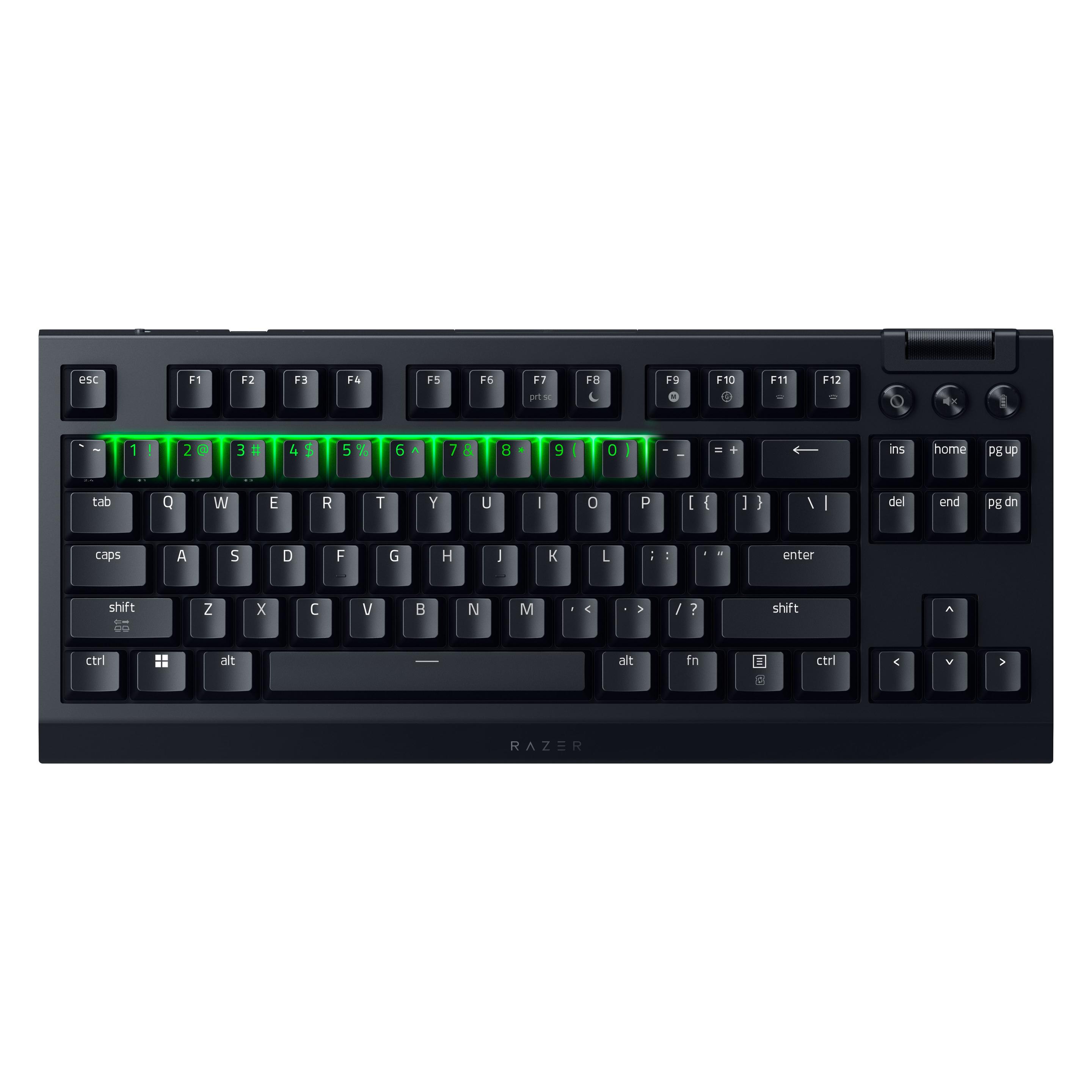 Razer BlackWidow V4 TKL HyperSpeed (DE, Kabelgebunden, Kabellos) (RZ03-05480400-R3G1)