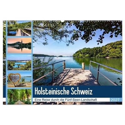 Holsteinische Schweiz - Fünf-Seen-Landschaft (Wandkalender 2027 DIN A2 quer), CALVENDO Monatskalender