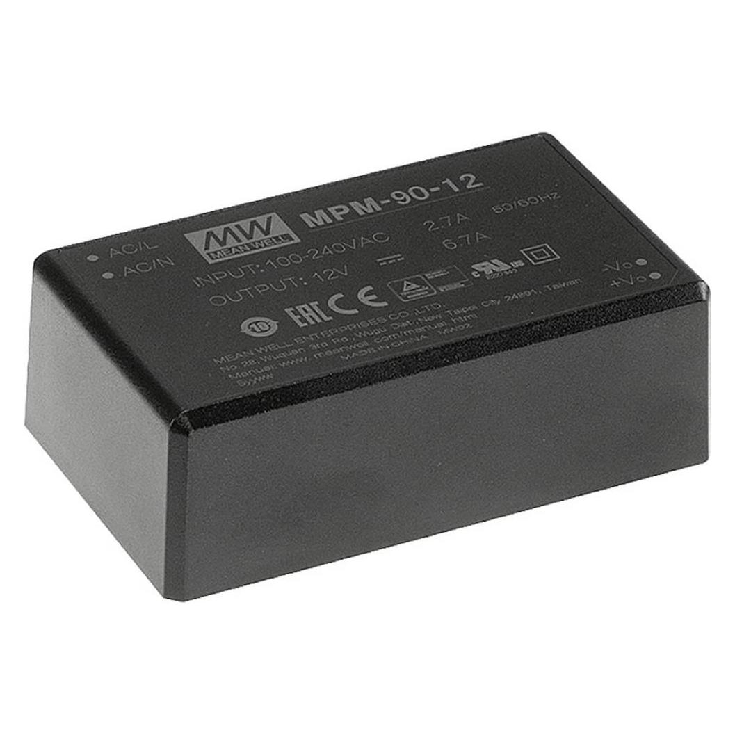 MeanWell MEAN WELL MPM-90-48, Universal, Drinnen, 80 - 264 V, 47 - 63 Hz, 90 W, 48 V (MPM-90-48)