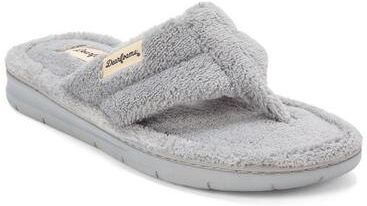 Women's Wrenley Terry Thong by Dearfoams in Sleet (Size M M)