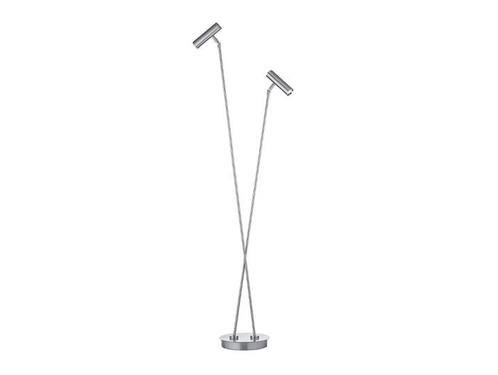 HELL LED Stehlampe Tom Pro, dimmbar, alu / grau / zink, für Wohn- / Esszimmer, Metall, Modern