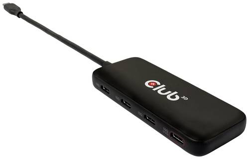 club3D USB 3.2 Gen 1 (USB 3.0) Adapter [1x USB-C Stecker - 4x USB-C Buchse] USB-Hub Typ C