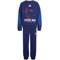 ADIDAS Kinder Sportanzug MARVEL SPIDER-MAN, Größe 140 in Blau Blau