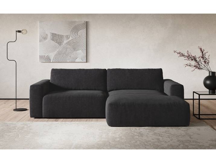 COTTA Ecksofa Lasso, mit wasserabweisendem Stoff - Flachgewebe - All Senses