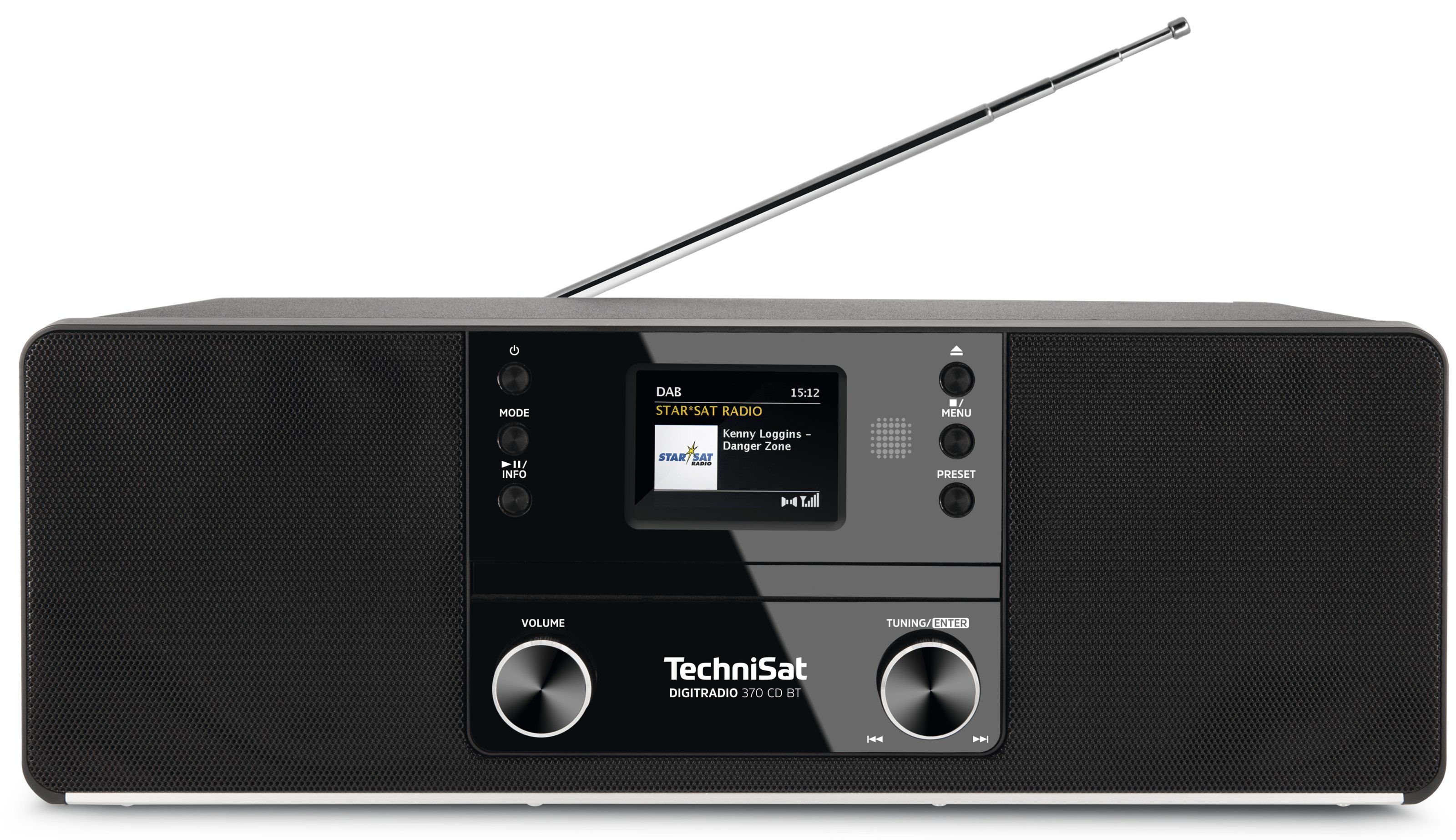 TechniSat DigitRadio 370CD DAB+/UKW Radio Bluetooth (Schwarz) 0000/3948