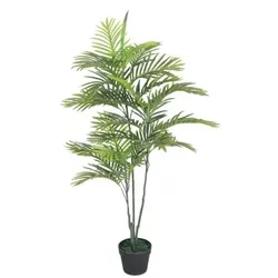Lex Kunstpflanze 120cm Palme Plastikstamm Zimmerpflanze Kunstbaum Dekobaum