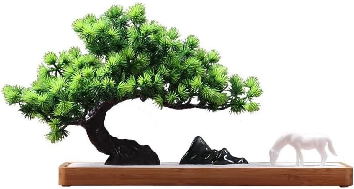 Onderhoudsvrije kunst bonsaiboom Nep Den voor interieur decoratie