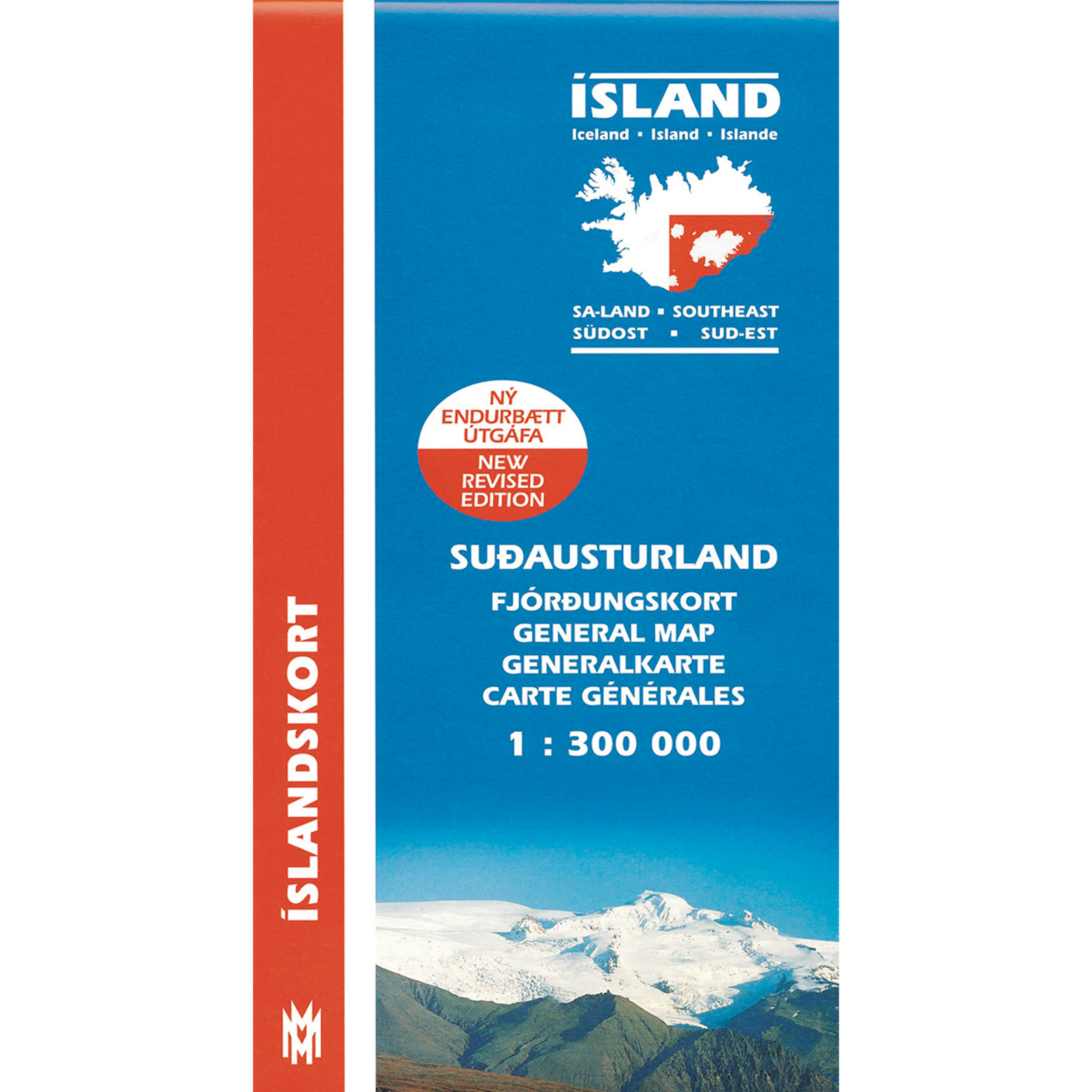 Mal og menning Island Generalkarte Südost 300T Topografische Karten