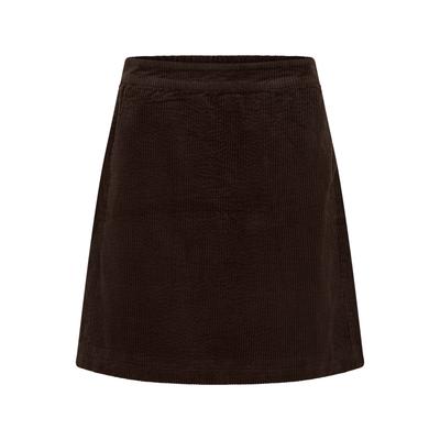 Midirock CULTURE "Damen Rock CUmadelyn", Damen, Gr. L, braun (coffee bean), Obermaterial: 100% Baumwolle CO., Röcke