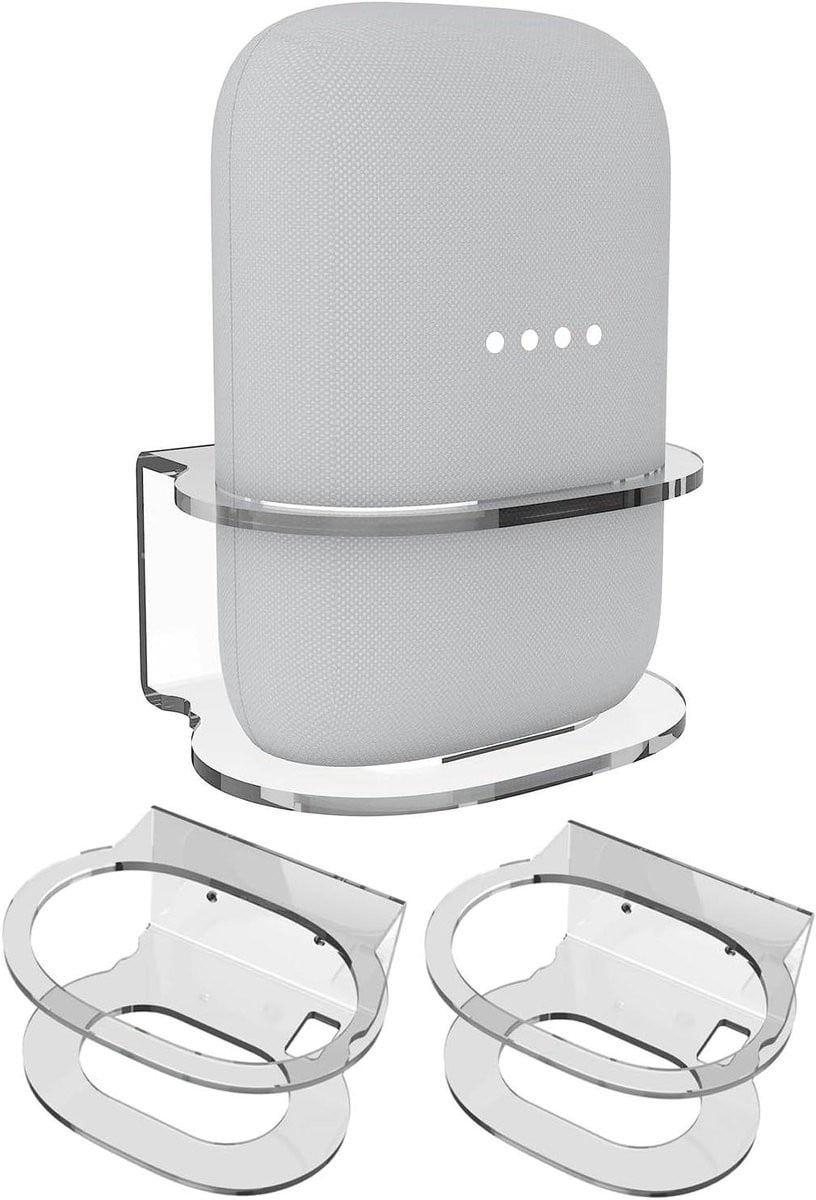Google Nest Audio Houder - Wandstandaard Luidspreker - 2 Stuks - Transparant