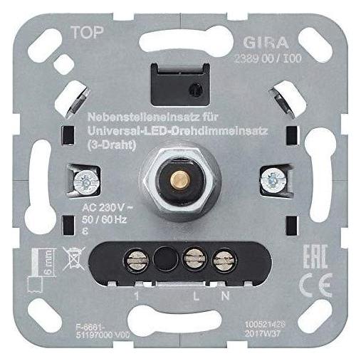 Gira Universal LED Drehdimmer 238900 Einsatz Nebenstelle (238900)