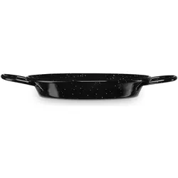Wellhome Well Home - Jaspeada valencianische Paellapfanne aus emailliertem Stahl Ø42 x 4,1 cm - 10 Portionen, für den traditionellen Socarrat