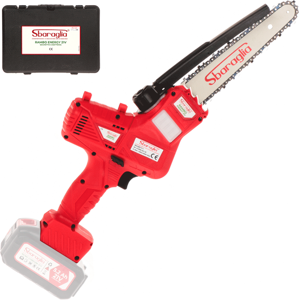 Sbaraglia Rambo Energy 21V - Potatore a batteria manuale - SENZA BATTERIA E CARICABATTERIA