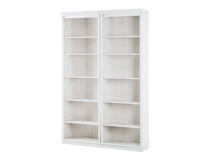 Anita-bibliothèque à 5 Étagères En Pin Blanc Lot De 2
