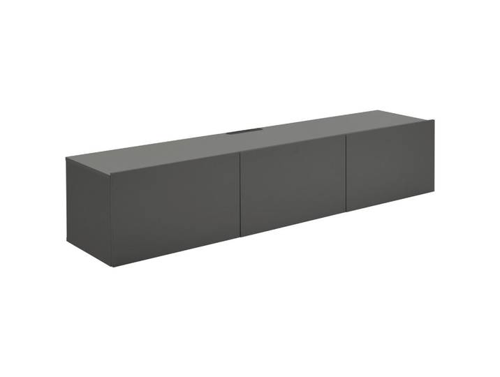 Hom`in Lowboard, Anthrazit, 180x36.7x42 cm, hängend, Wohnzimmer, Wohnwände, Lowboards, Lowboards hängend