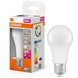OSRAM E27 LED Star Classic A 75 Filament Daylight Sensor 10W wie 75W universalweißes Licht komfortable Steuerung