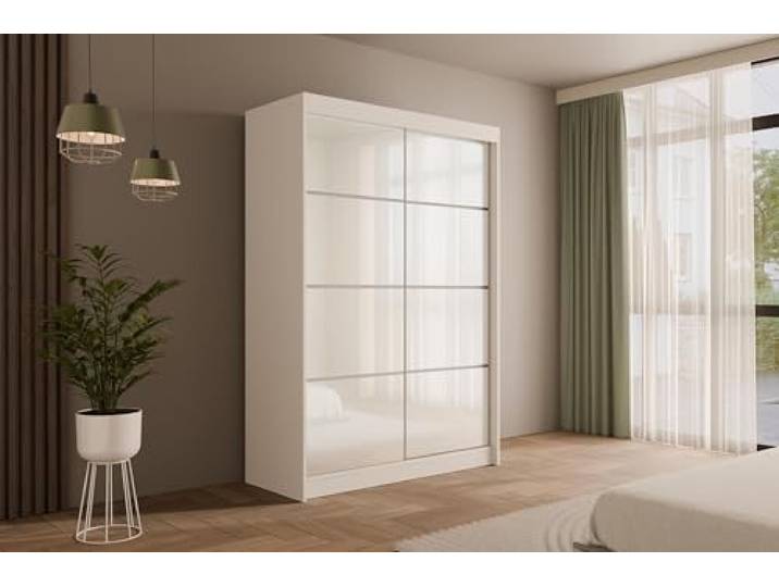 ALTDECOR Schwebetürenschrank, Kleiderschrank PEKA3-120x215 Garderobenschrank mit viel Stauraum, Vielseitiger , Schrank