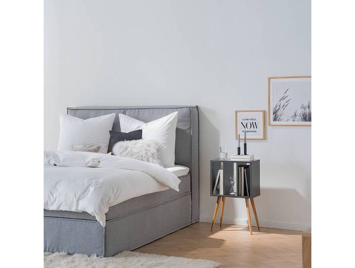 Beistelltisch Nippon 45 x 75 x 30cm Grau/Grau/Eiche