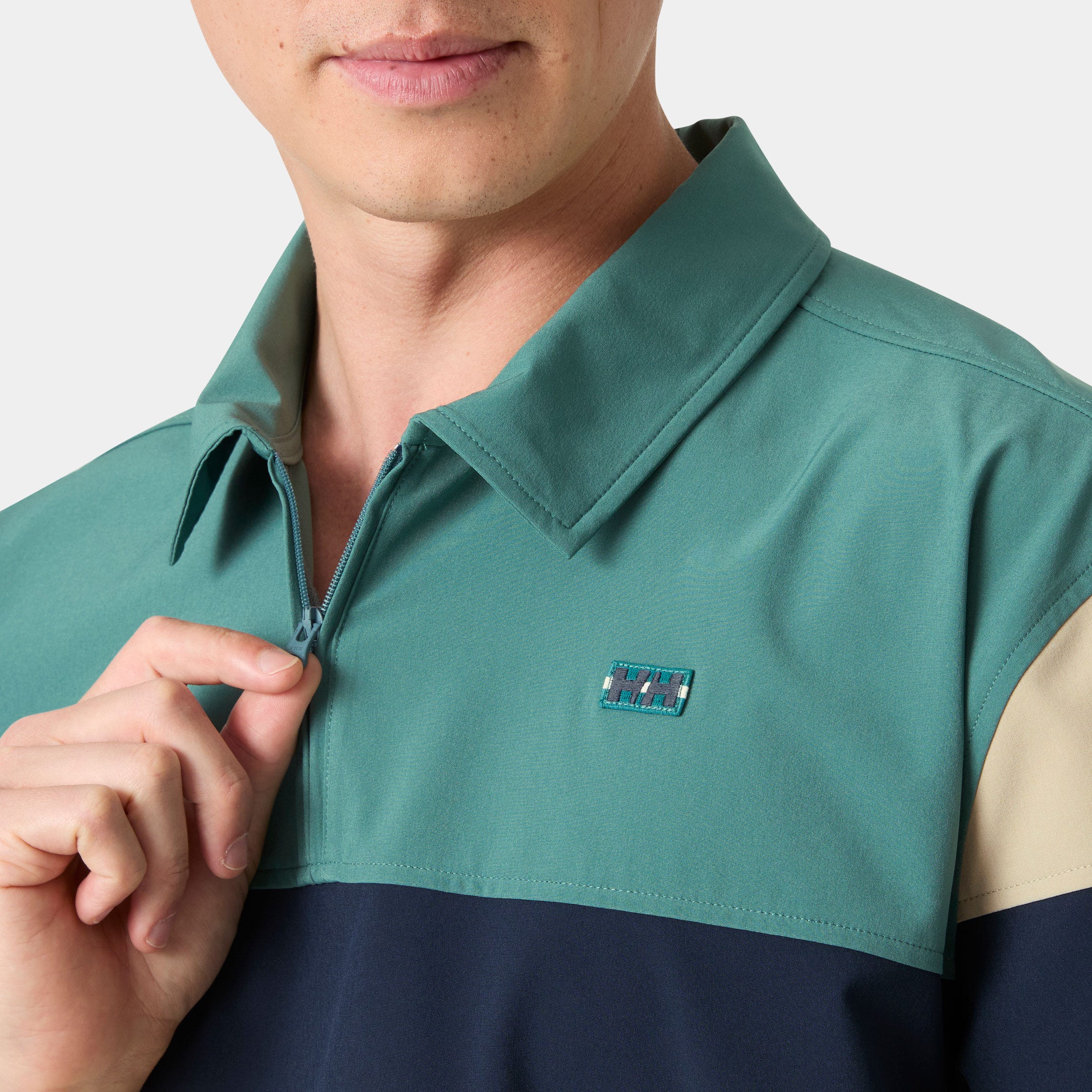 Helly Hansen Men's Levante Quick Dry Half-zip Short Sleeve - Green - L