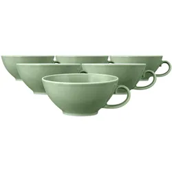 Seltmann Weiden Beat Color Glaze Teetasse 140 ml 6er Set - Salbeigrün