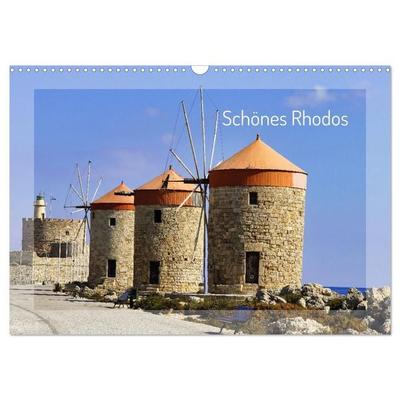 Schönes Rhodos (Wandkalender 2027 DIN A3 quer), CALVENDO Monatskalender