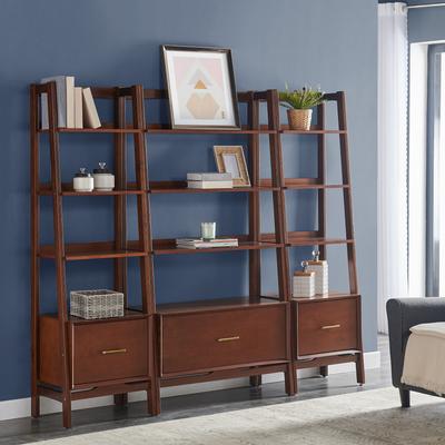 Crosley Furniture Crosley Landon 3pc Etagere Set Mahogany - Large Etagere, 2 Small Etageres