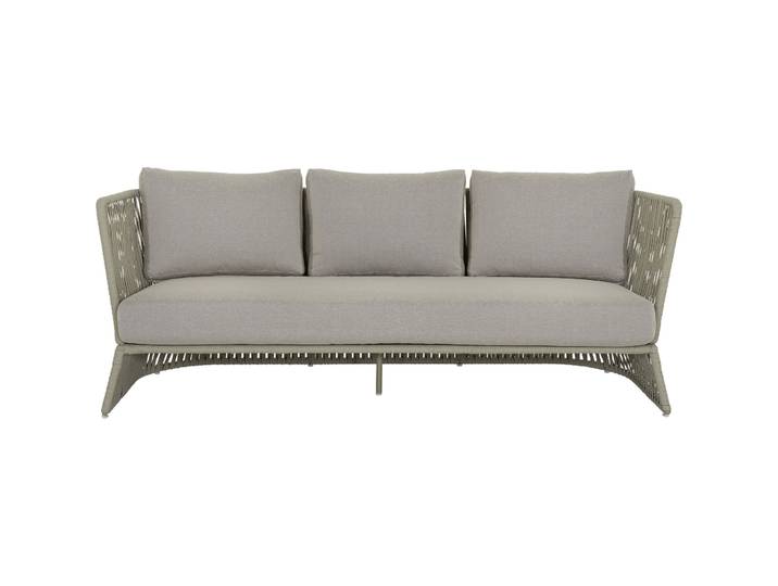 Gartenlounge California greige Stahl 3 B 189 T 77 cm