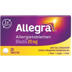 Allegra - schnell bei Heuschnupfen & ganzjährigen Allergien 20 St