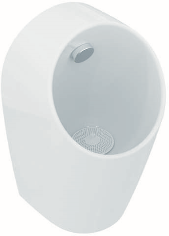 Ideal Standard Midi Urinal E183101  Innenschüssel in Anti-Spritz-Design, 30x30x55cm, Zulauf hinten, weiß