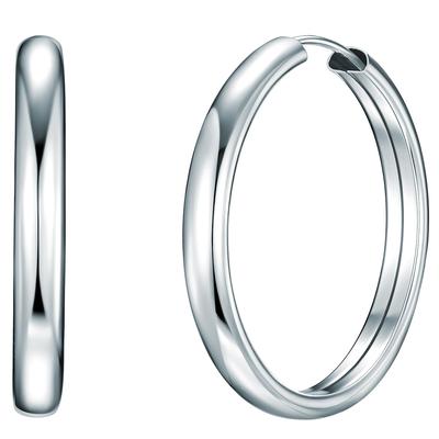 Paar Creolen RAFAELA DONATA "Set: A1405", silber, Ohrringe, Damen, 30, Silber 925 (Sterlingsilber), für Frauen