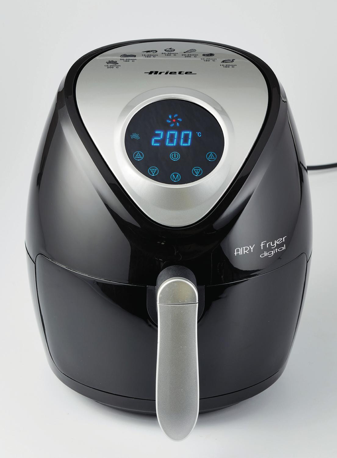 Ariete 4616/00 Heteluchtfriteuse, 3,5 liter, Zwart/Zilver